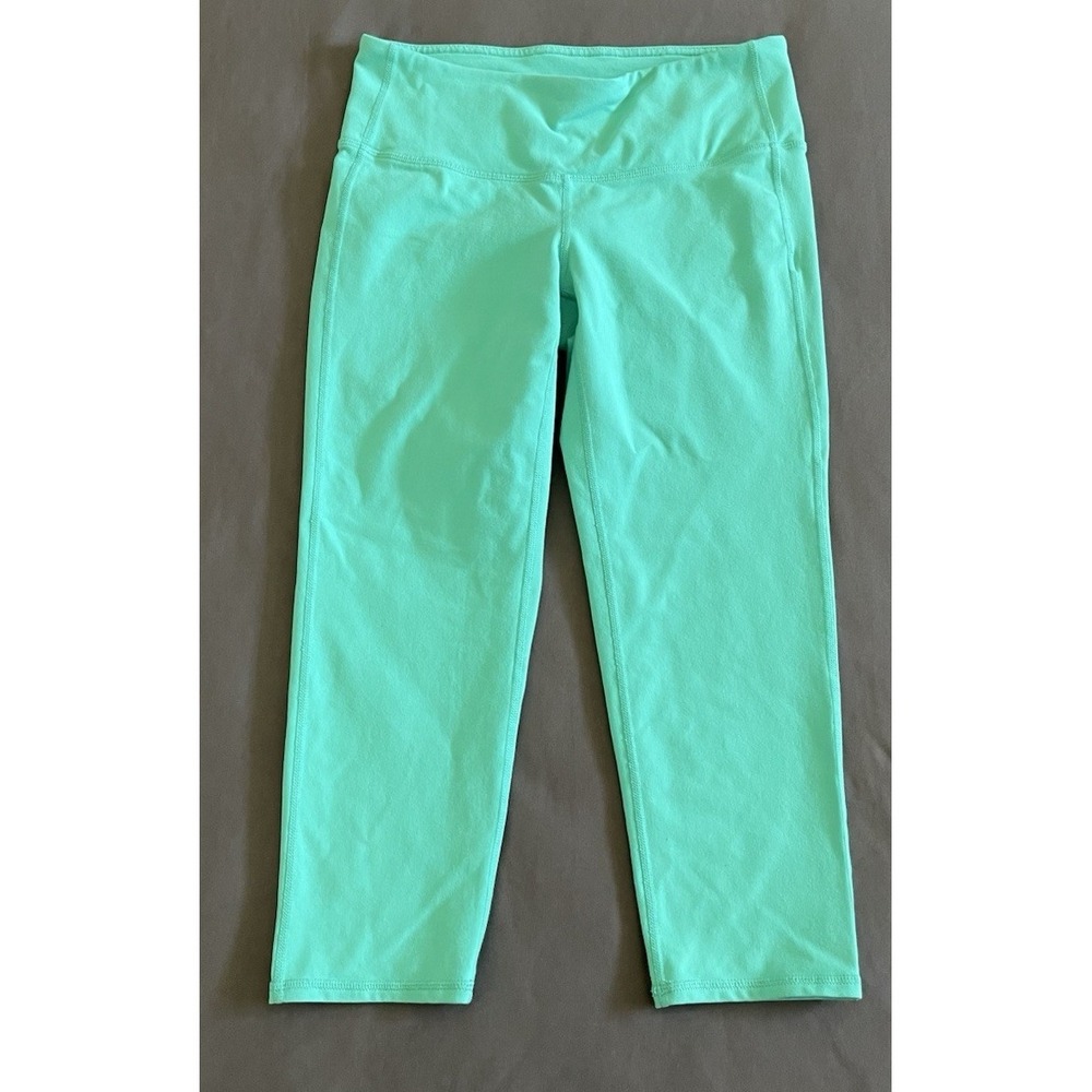 ATHLETA Capri Crop Leggings Teal Womens Small Gym Workout Yoga Stretch